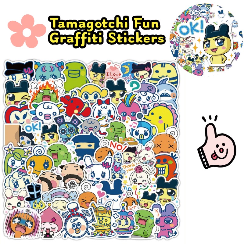 Laptop Accessories Toy - Adesivi Tamagotchi Giapponesi, Animali Elettronici, Mametchi,