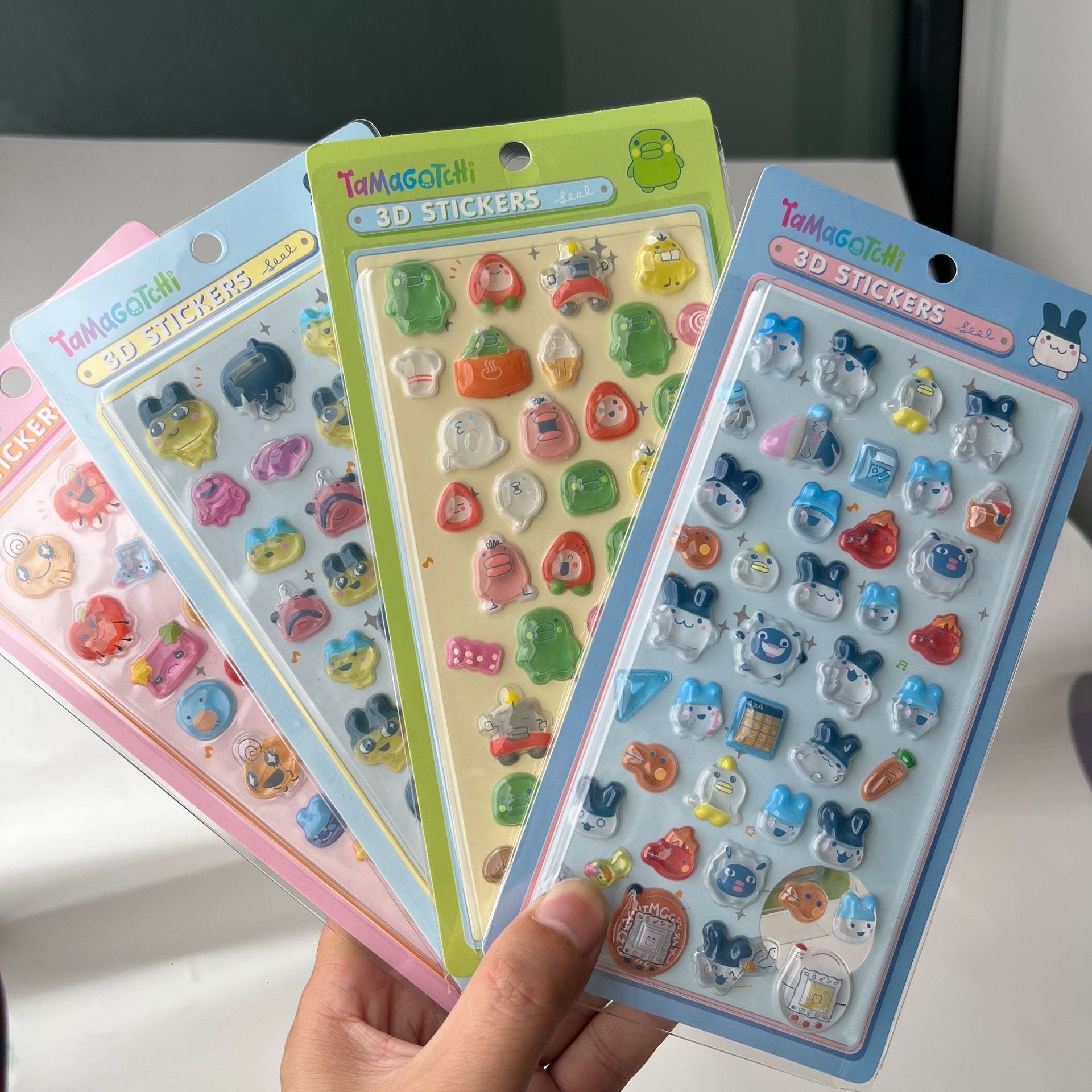 Laptop Accessories Toy - Adesivi 3D Puffy Tamagotchi Carini, Decalcomanie