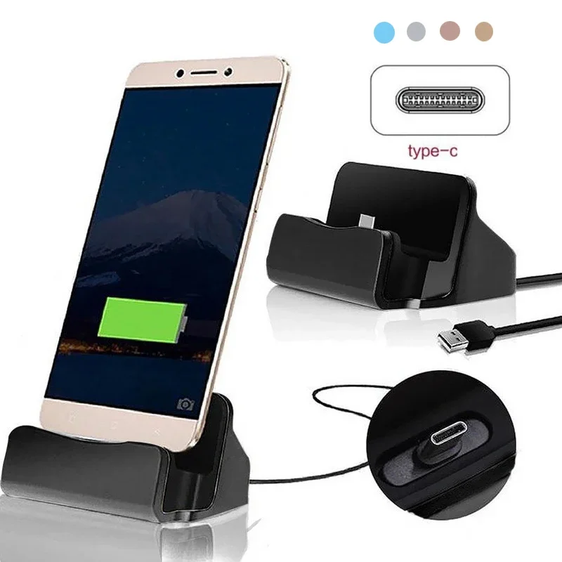 Usb C Docking Hub - Supporto per telefono con caricatore dock