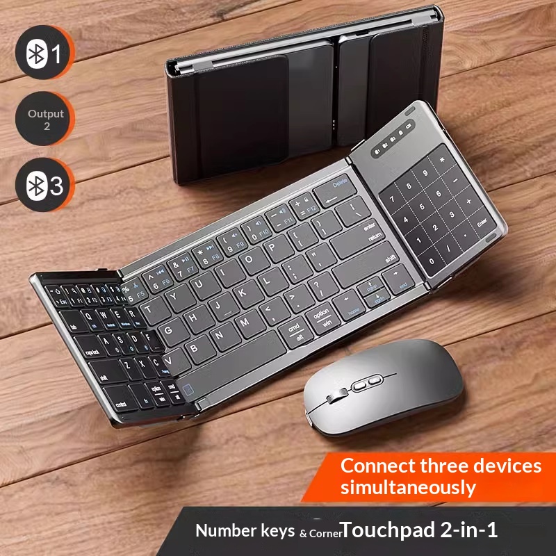 Laptop Accessories Toy - Tastiera Bluetooth wireless Mengzu Tri Fold