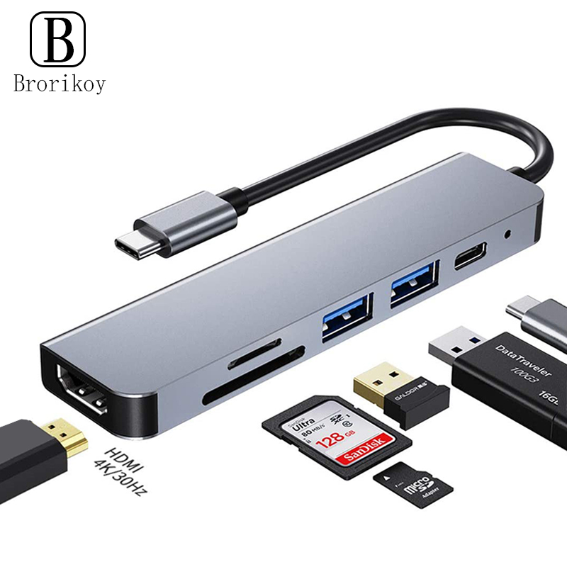 Usb C Docking Hub - Docking station 6 in 1 PD
