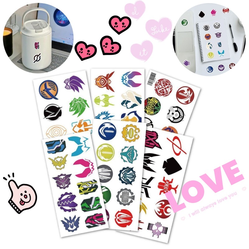 Laptop Accessories Toy - 60 fogli di adesivi con logo