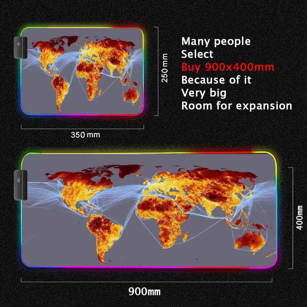 World Map Mouse Pad Gaming Mou - Laptop Accessories World recensione e prezzo