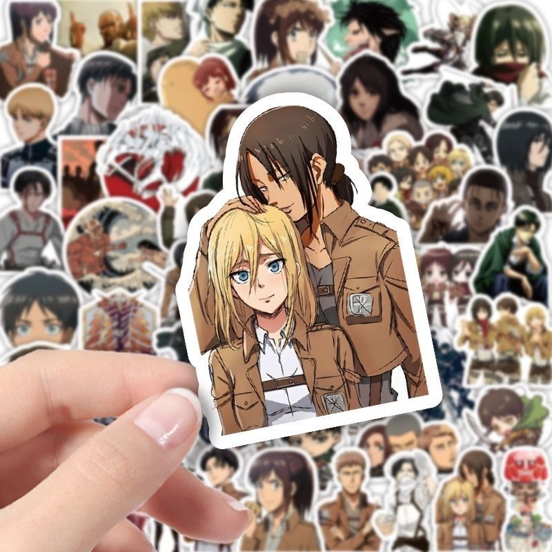 60 Pezzi Adesivi Anime Attack  - Laptop Accessories Toy recensione e prezzo