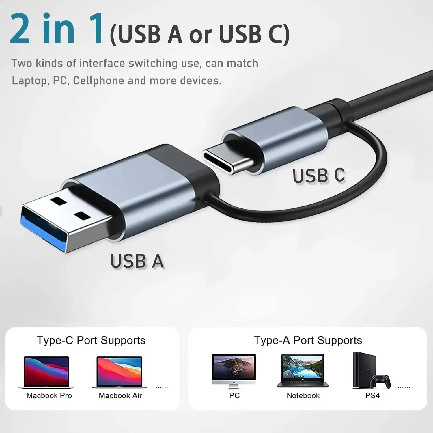 Hub USB-C 8 in 2 con lettore d - Usb C Docking Hub recensione e prezzo