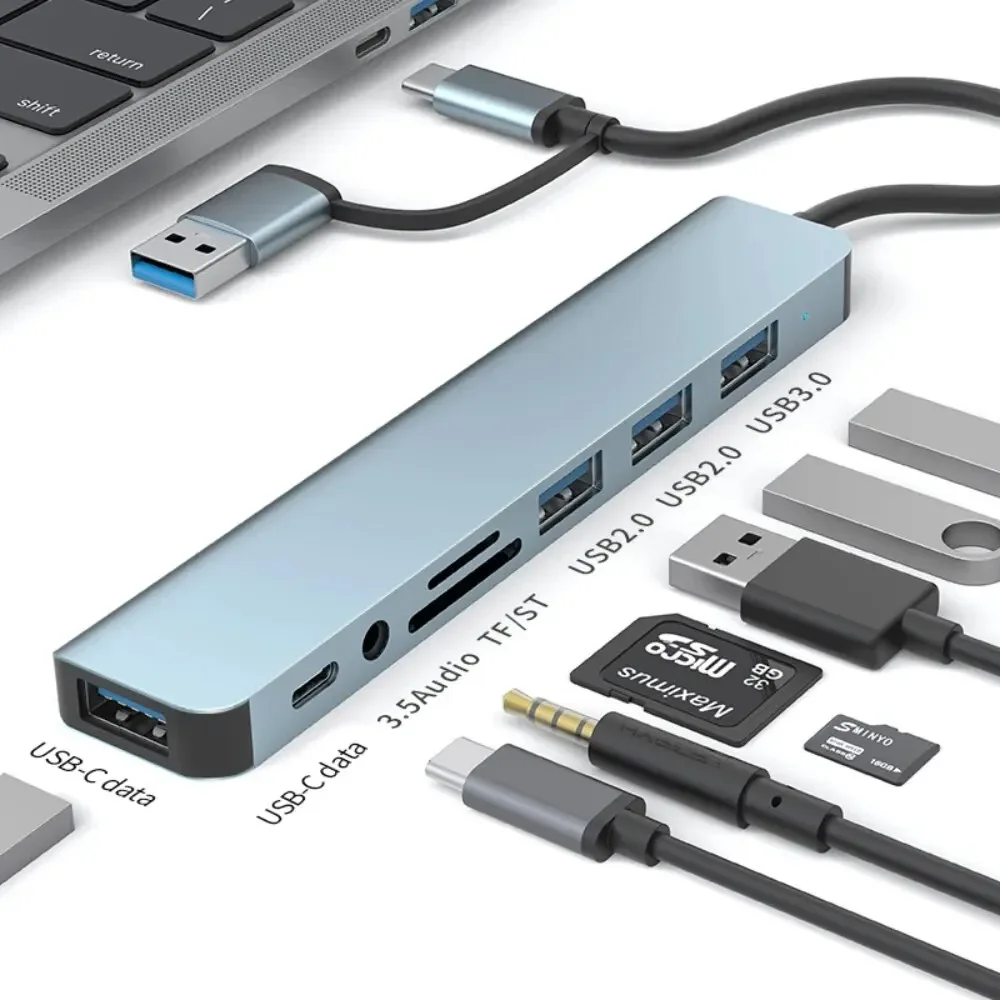 Hub USB-C 8 in 2 con lettore d - Usb C Docking Hub recensione e prezzo