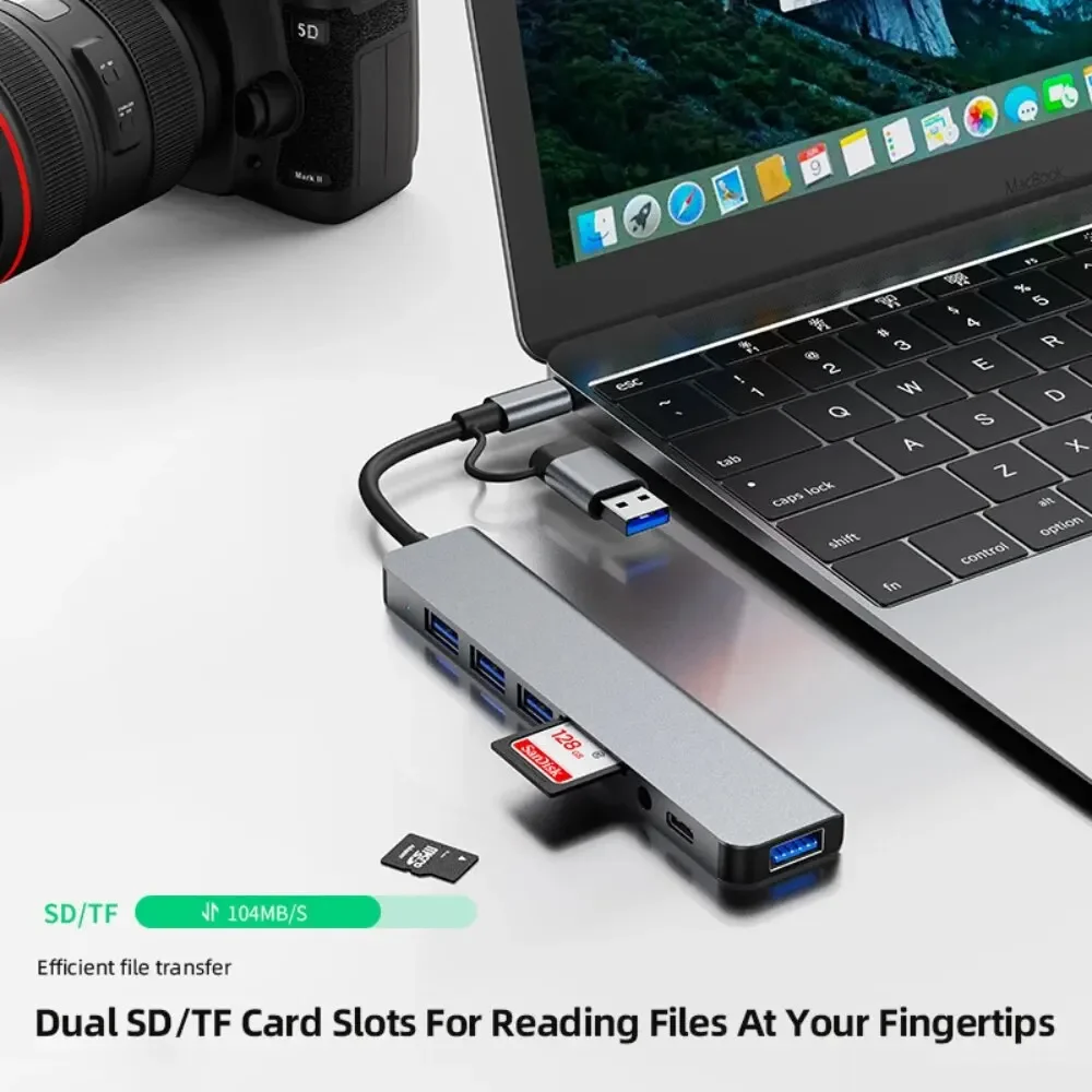 Hub USB-C 8 in 2 con lettore d - Usb C Docking Hub recensione e prezzo