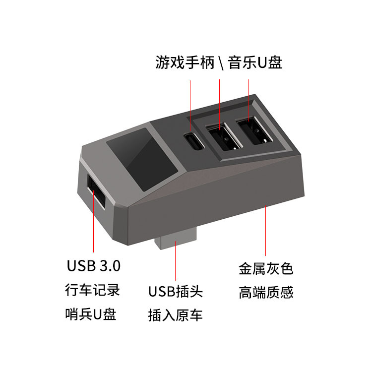 Hub USB per vano portaoggetti  - Usb C Docking Hub recensione e prezzo